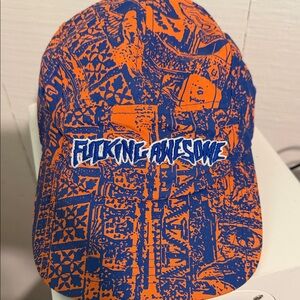 FUCKING AWESOME - GORRO SNAPBACK ACUPUNCTURE VOLLEY HAT - ORANGE/BLUE